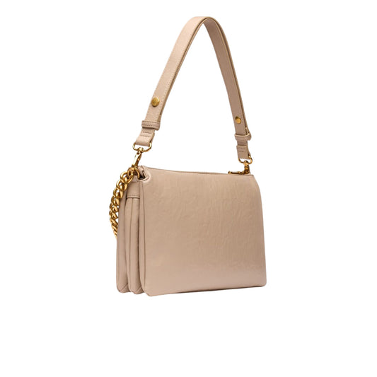 Borsa a spalla media da Donna LaPuffy Beige retro