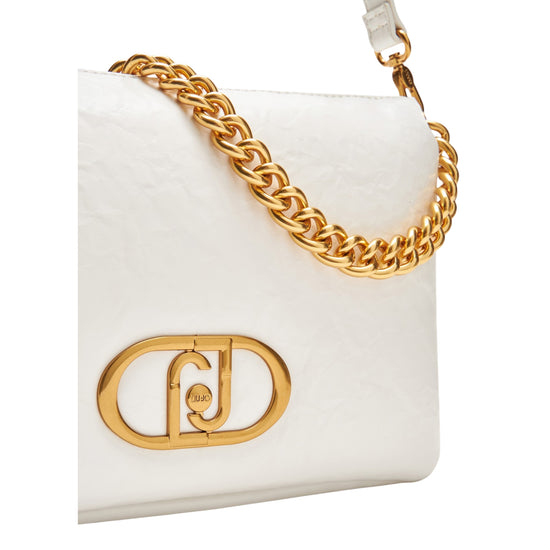 Borsa a spalla media da Donna LaPuffy Bianco dettaglio logo