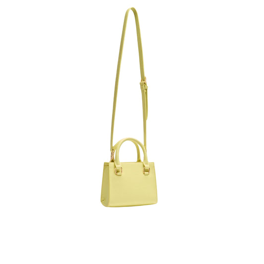 Mini Borsa a mano da Donna Giallo retro con tracolla