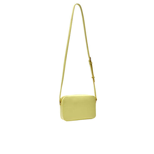 Borsa a tracolla Donna in ecopelle gialla retro