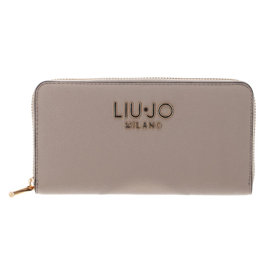 Portafoglio Donna zip around grande Beige