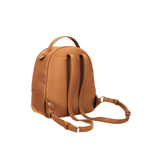 Zainetto Donna in similpelle con portamonete Marrone retro