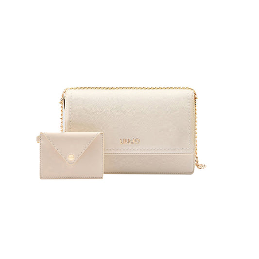 Borsa a tracolla con pochette da Donna Bianco