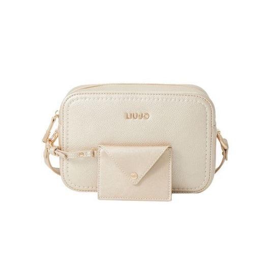 Borsa Donna in ecopelle Oro, con zip e pochette