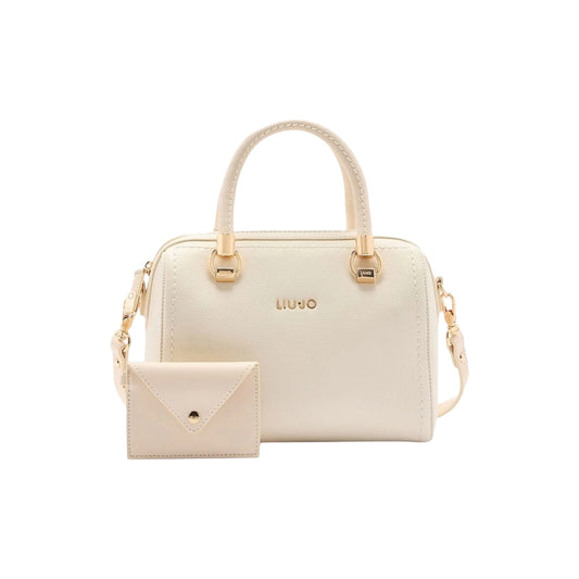 Borsa a mano a bauletto da Donna con pochette Beige