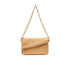 Borsa a spalla piccola con strass all over oro