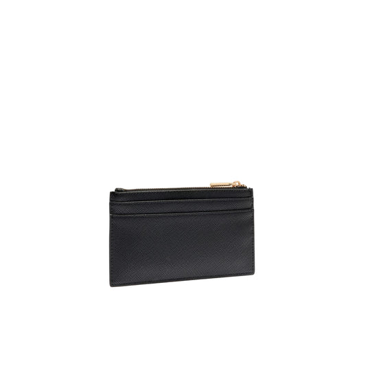 Portacarte da Donna con zip Nero retro