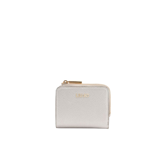 Portacarte da Donna con zip argento