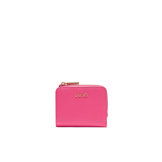 Portacarte da Donna con zip fucsia