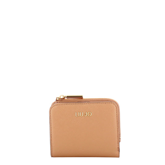 Portacarte da Donna con zip beige