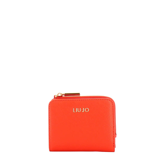 Portacarte da Donna con zip arancione