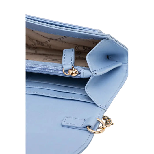 Pochette Celeste Donna con tracolla catena dettaglio interno