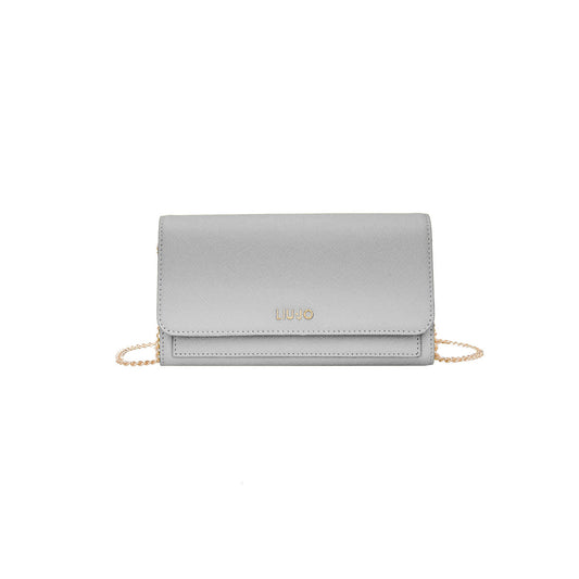 Pochette Donna con tracolla catena Argento