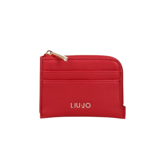 Piccolo Portacarte da Donna Rosso con logo