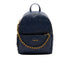 Zaino Blu Donna con logo a rilievo all over e catena