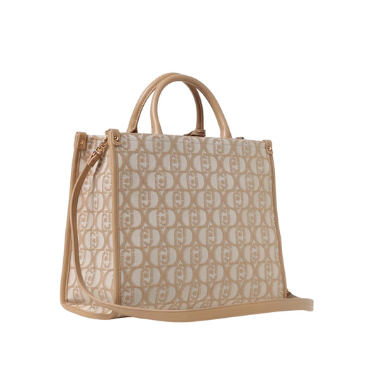 Borsa Tote Donna in tessuto logo all over retro