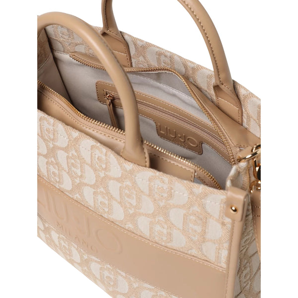 Borsa Tote Donna in tessuto logo all over interno