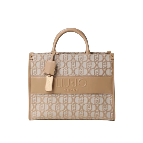 Borsa Tote Donna in tessuto logo all over