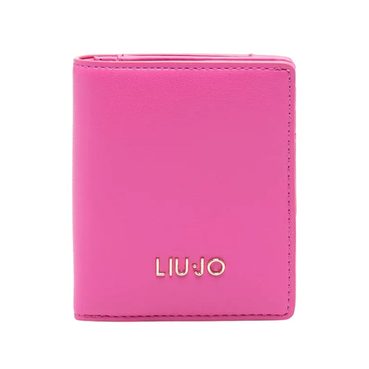 Portafoglio Donna Fucsia con bottone a pressione