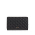 Borsa a tracolla mini design a rombi nero