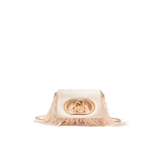 Borsa mini a tracolla LaPuffy con piume