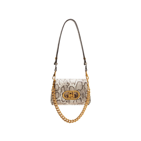 Borsa a spalla piccola LaPuffy Pitonata