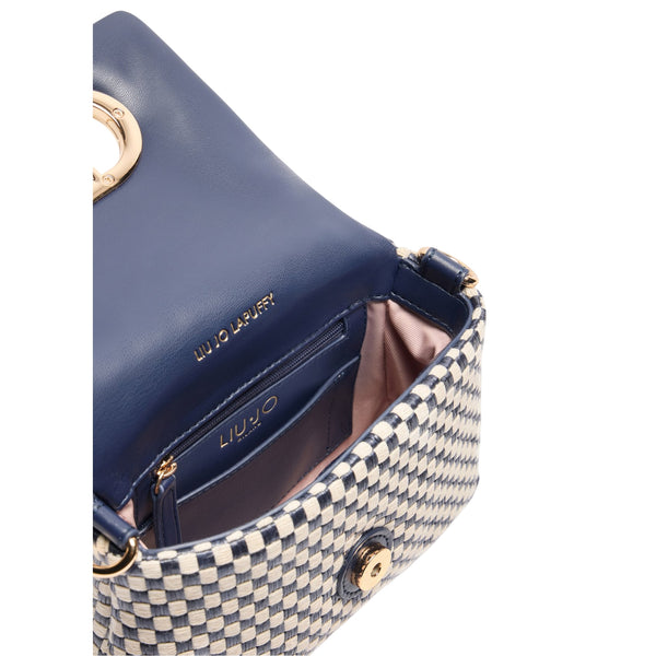 Borsa piccola a spalla LaPuffy in vichy interno
