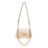 Borsa piccola a spalla LaPuffy con piume Rosa