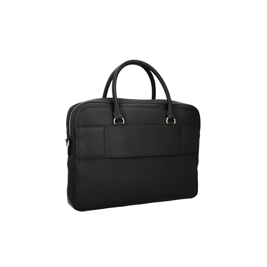 Borsa business con tracolla nera retro