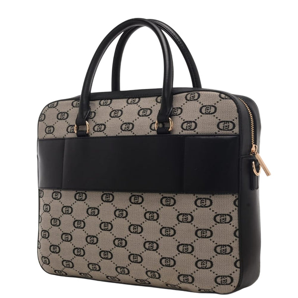 Borsa business con logo monogram all over retro