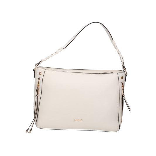 Borsa crema monospalla in ecopelle 