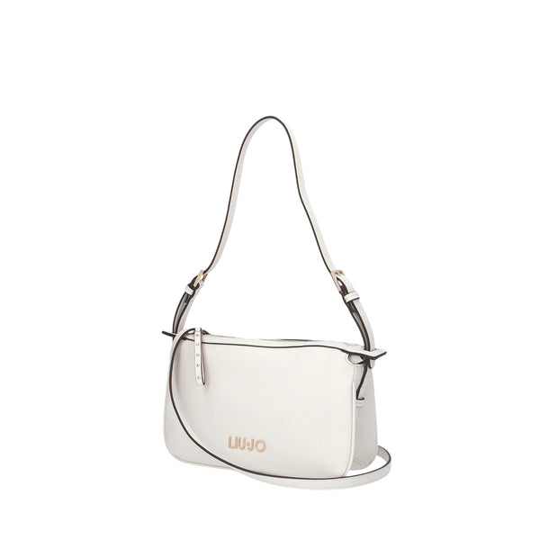 Borsa con tracolla regolabile e inserti dorati