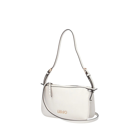 Borsa con tracolla regolabile e inserti dorati