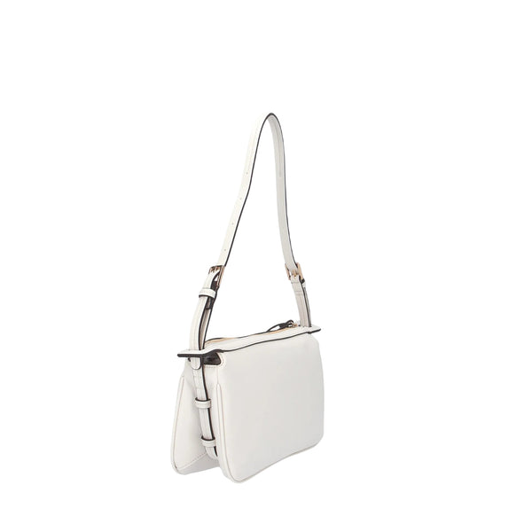 Borsa con tracolla regolabile e inserti dorati