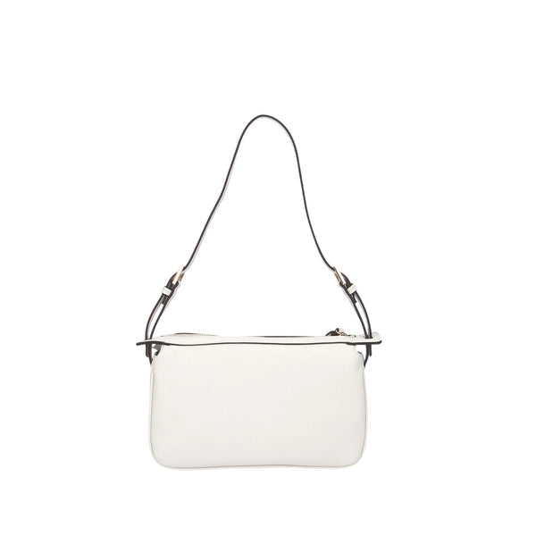 Borsa con tracolla regolabile e inserti dorati