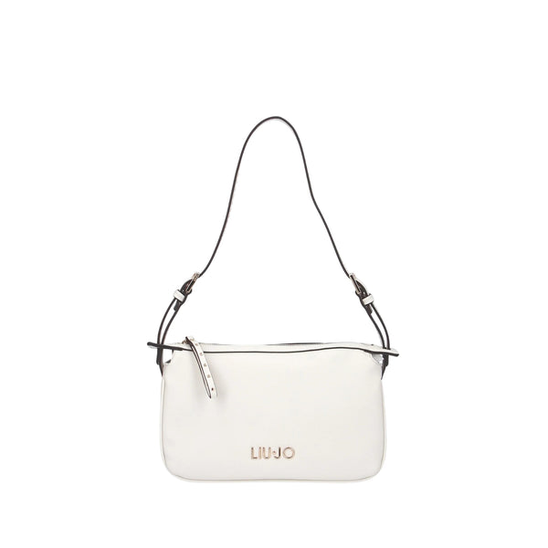 Borsa con tracolla regolabile e inserti dorati