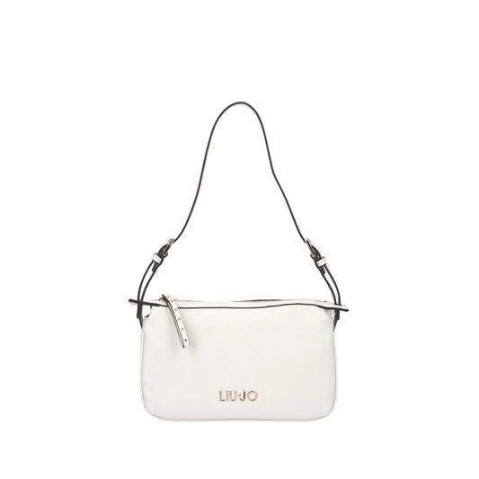 Borsa con tracolla regolabile e inserti dorati