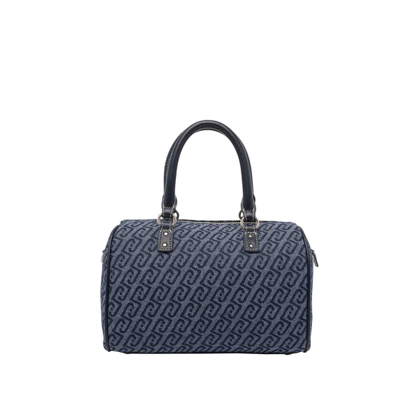 Borsa blu monogram logo Liu Jo