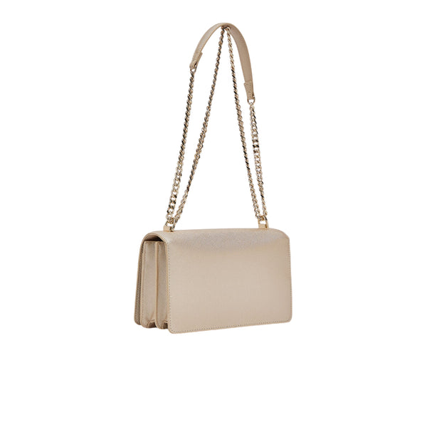 Borsa Donna Oro, con tre scomparti e tracolla con catena