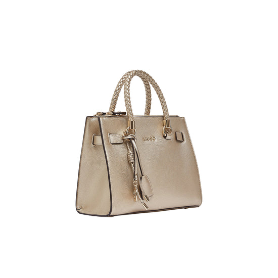 Borsa oro chiaro effetto tamburo 