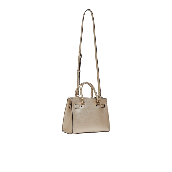 Borsa oro chiaro effetto tamburo 