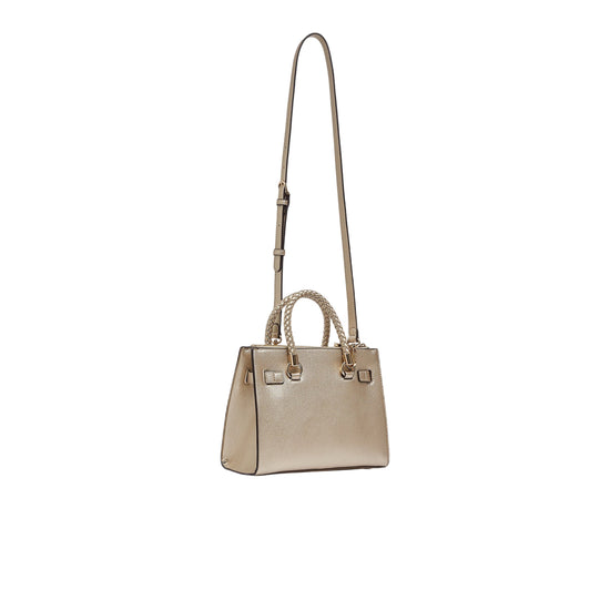 Borsa oro chiaro effetto tamburo 