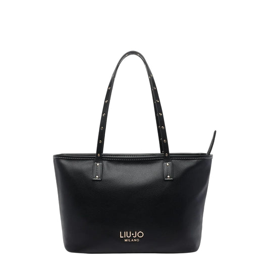 Borsa tote Donna con manici con borchie Nero