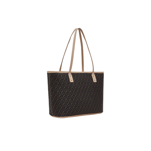 Borsa Donna shopper, con due manici a spalla e zip