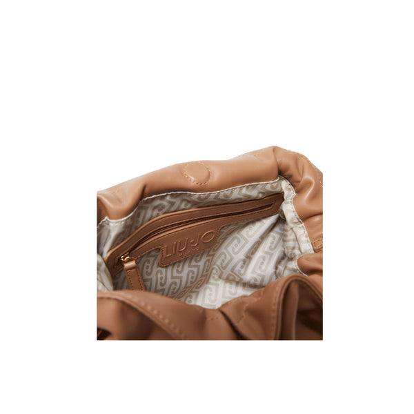 Borsa a spalla media Donna Riccy Marrone interno