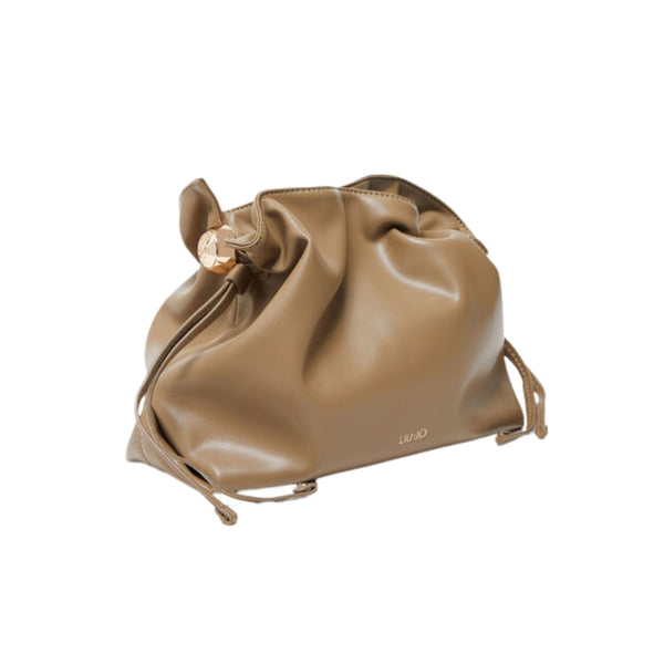 Borsa a spalla media Beige, con comodo manico 