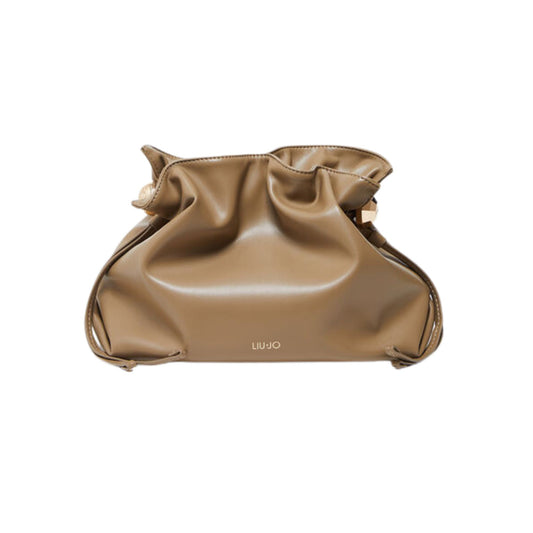 Borsa a spalla media Beige, con comodo manico 