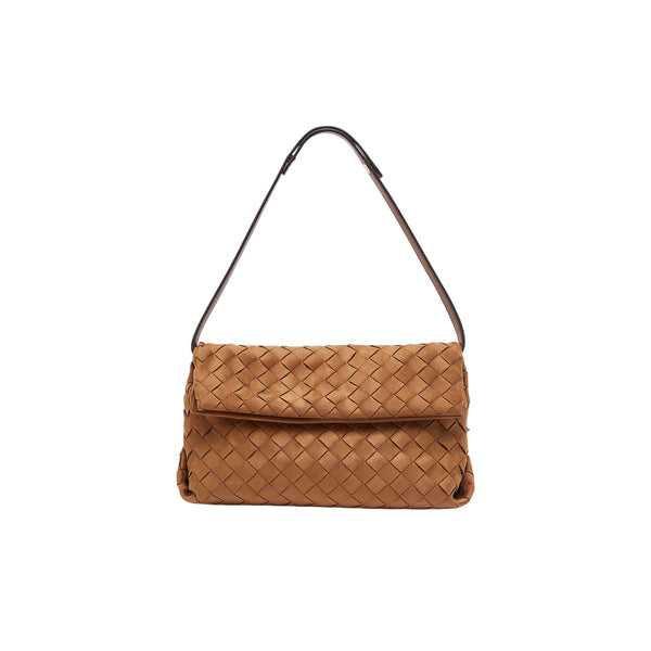 Borsa Donna Cuoio, scamosciata, con patta magnetica