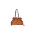 Borsa Donna intrecciata Marrone con coulisse