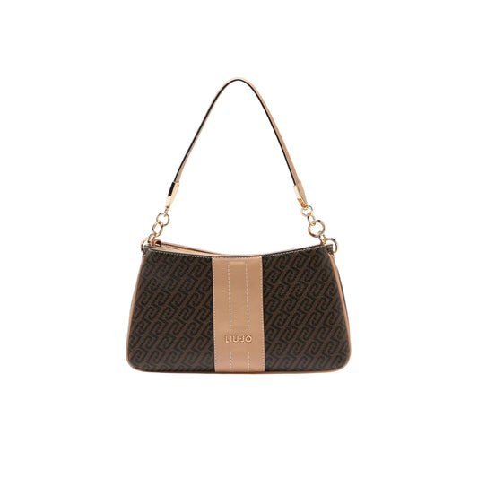 Borsa a spalla piccola monogram Marrone